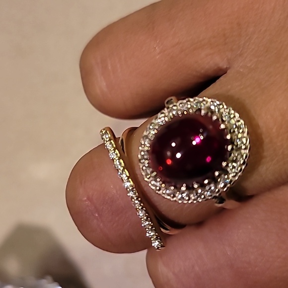 14k Vintage Cabochon Ruby Ring - Picture 7 of 12